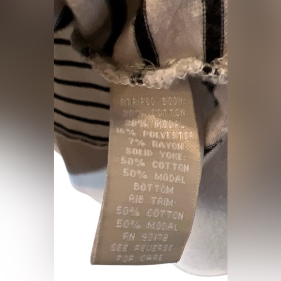 Joan Vass Striped Long Sleeve Top - Picture 5 of 6